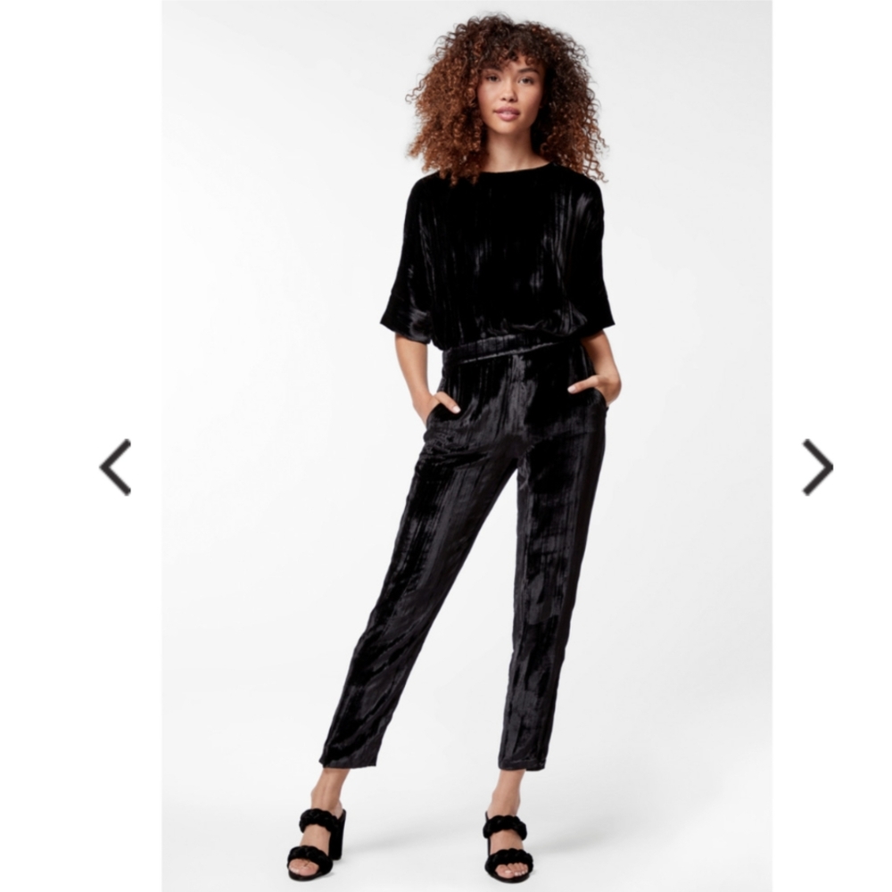 J Brand Marlee Velvet Black Jogger Pant - Size S
